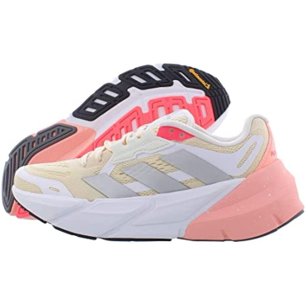(H6) Adidas Adistar Women’s Running Shoes White Pink Silver Size 10